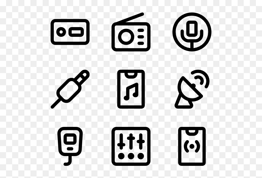 Contact Icons Free, HD Png Download - radio png