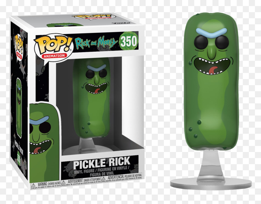 Funko Pop Pickle Rick, HD Png Download - pickle rick png