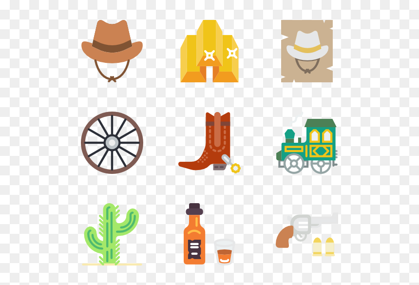 Wild West Icon Png, Transparent Png - pistol png