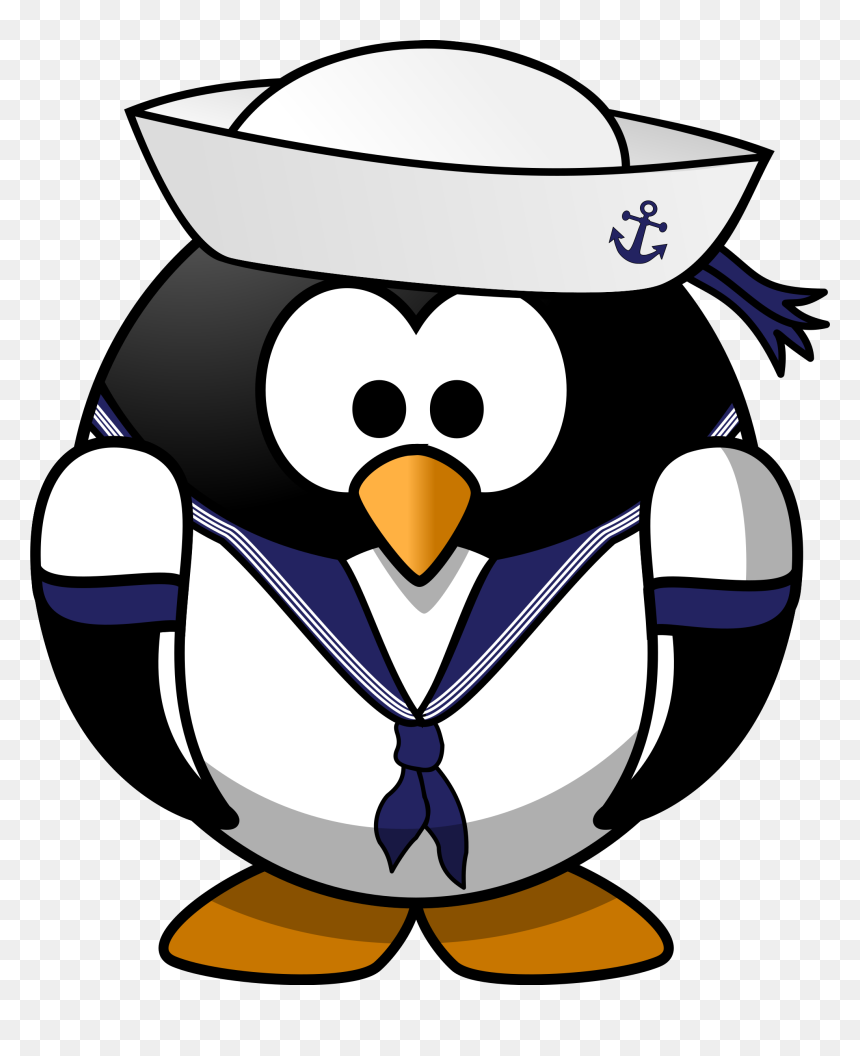 Captain Clip Art, HD Png Download - penguin png