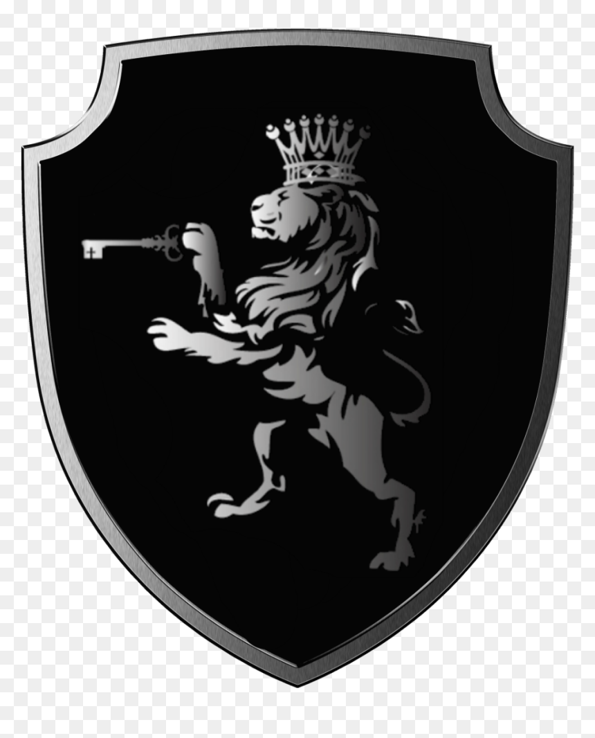 Lion In Shield Logo Png, Transparent Png - shield png
