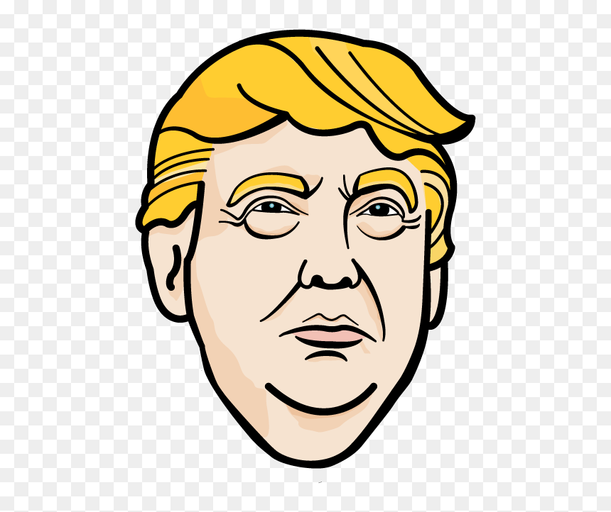 Trump Drawing, HD Png Download - trump png