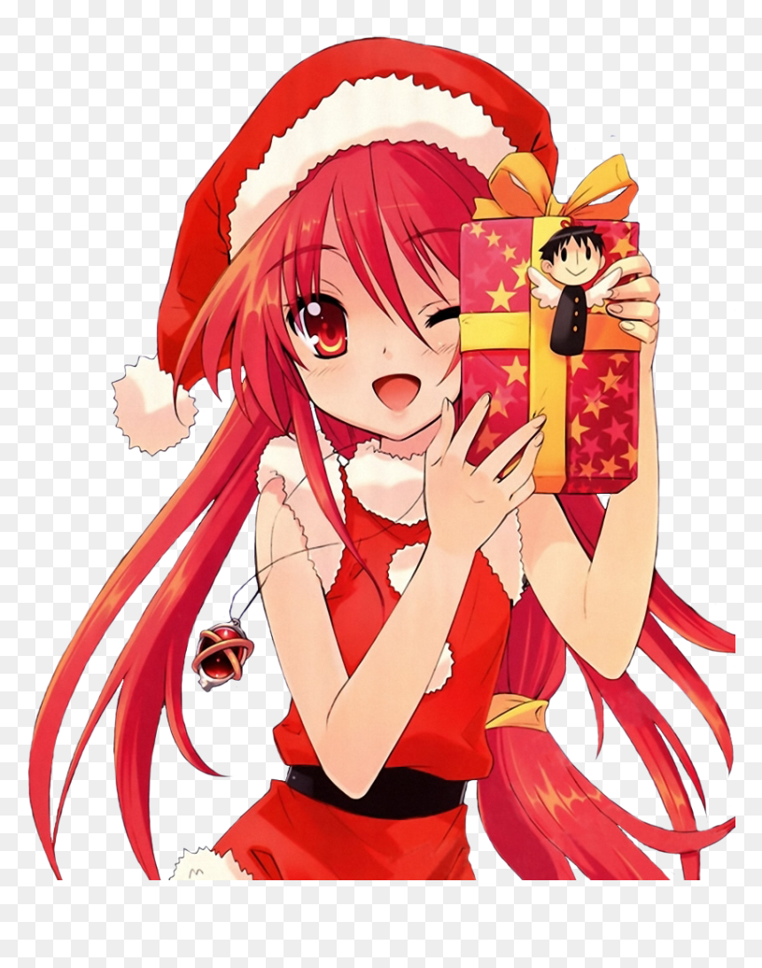 Thank You And Merry Christmas Card, HD Png Download - anime png