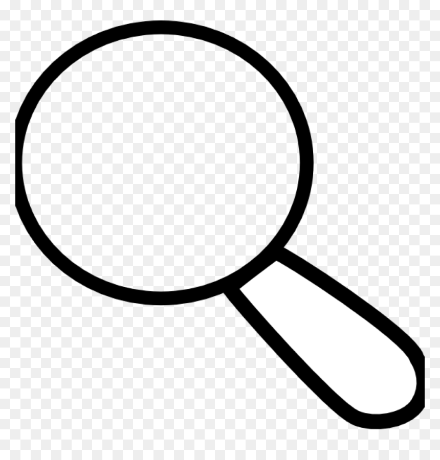 Line Art, HD Png Download - magnifying glass png