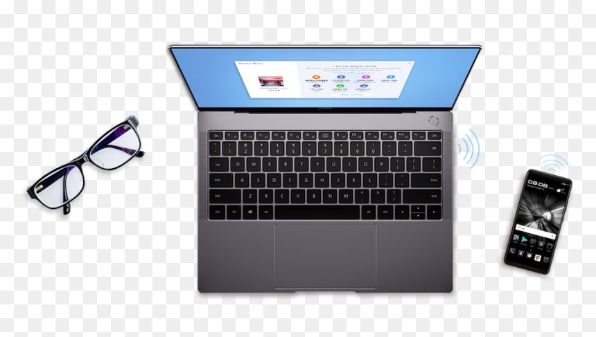 Huawei Matebook X Pro, HD Png Download - deal with it glasses png
