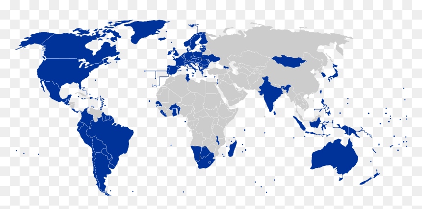 Visa Requirements For Spanish Citizens, HD Png Download - world png