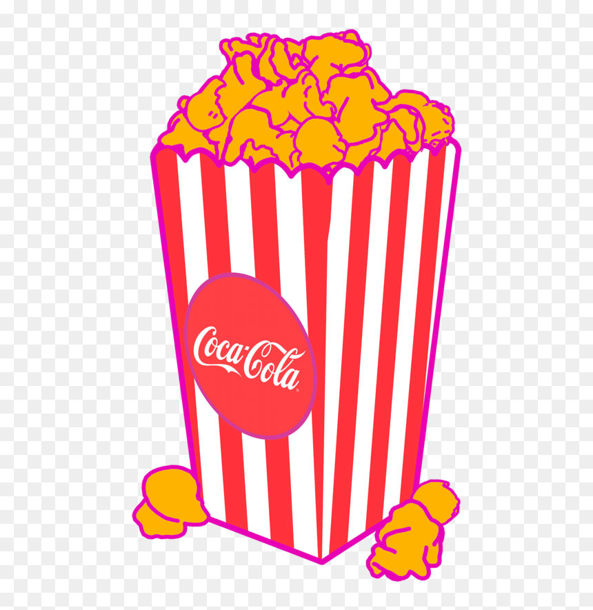 Coca Cola, HD Png Download - popcorn png