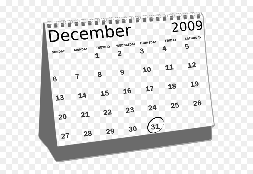 Calendar Clipart Black And White, HD Png Download - calendar png