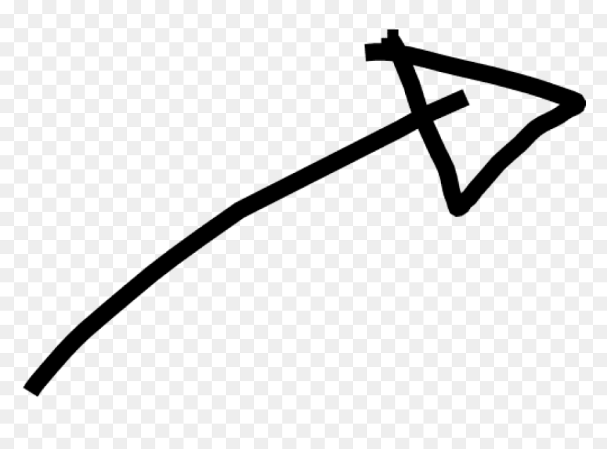 Arrow Hand Drawn Png, Transparent Png - white arrow png