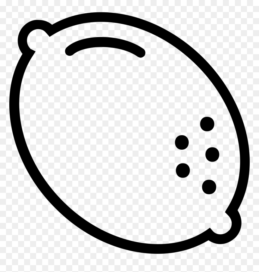 Lemon Png Black And White, Transparent Png - lemon png