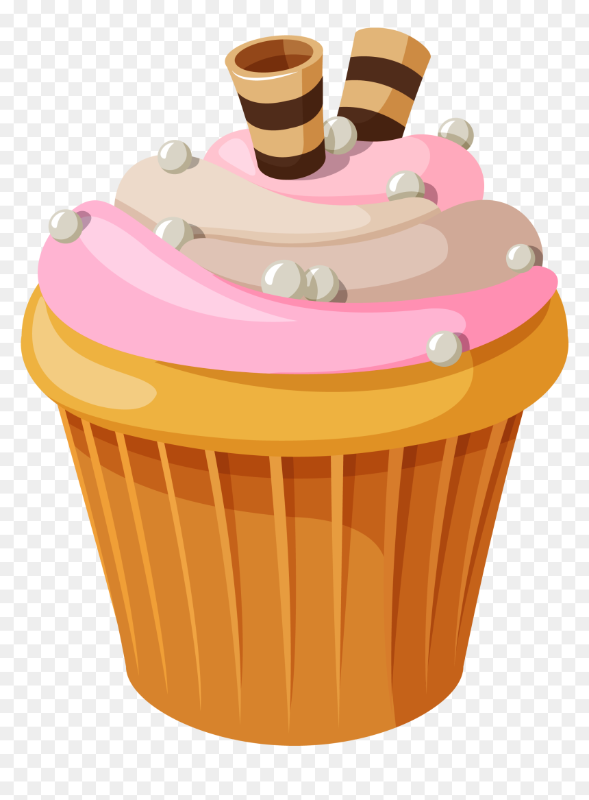 Cake Cream Clipart, HD Png Download - cupcake png
