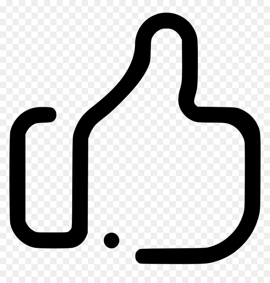 Thumbs Up Icon Line, HD Png Download - like png