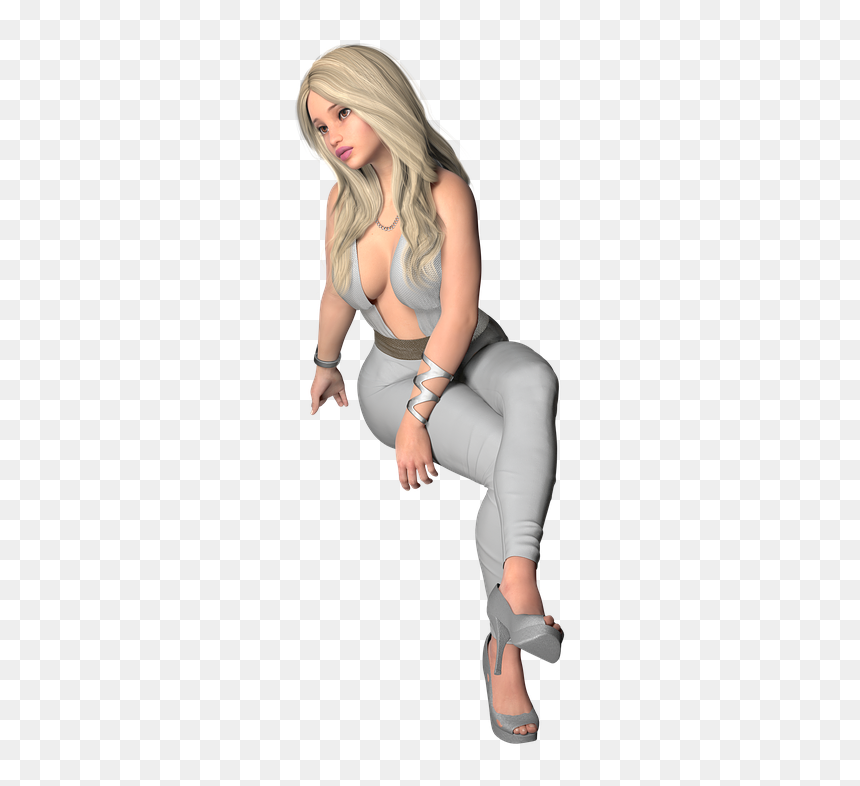 Girl Sit Png, Transparent Png - girl png
