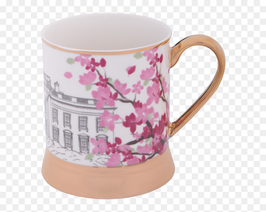 Coffee Cup, HD Png Download - cherry blossom png