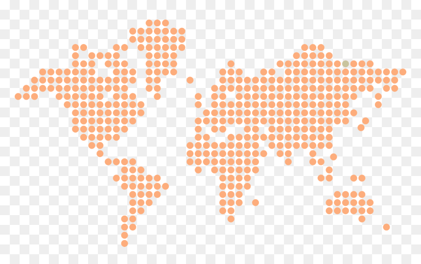 Globe Dots, HD Png Download - orange png