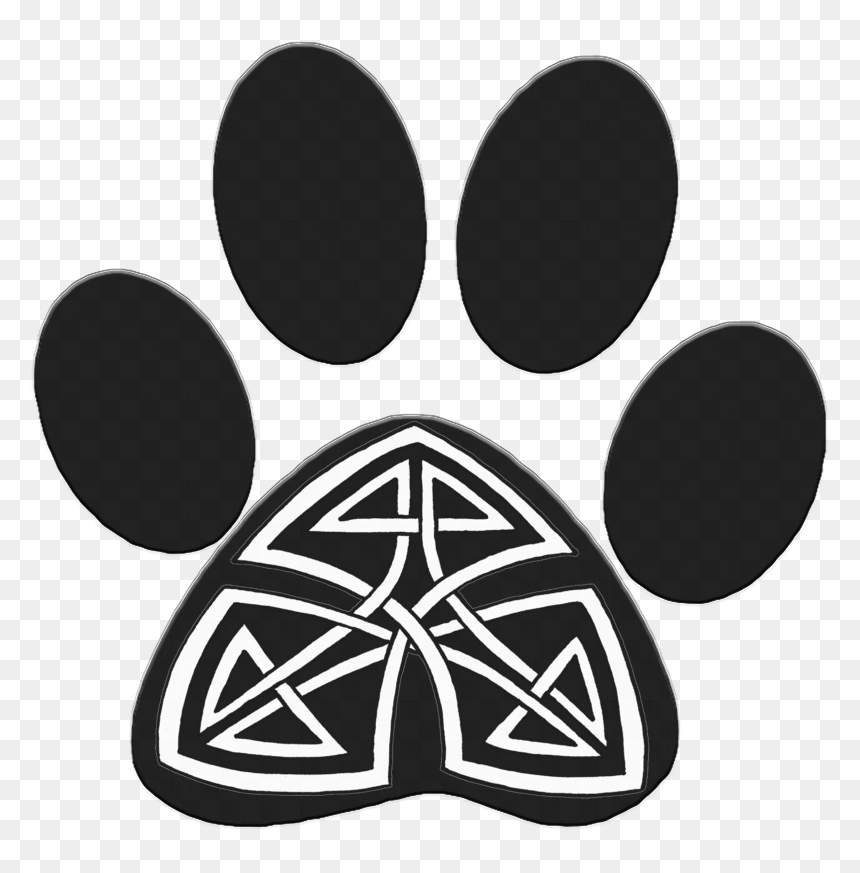 Circle, HD Png Download - paw print png