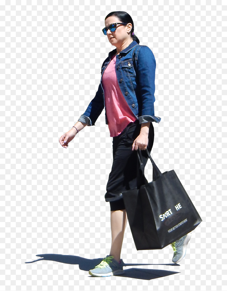 Leather Jacket, HD Png Download - people walking png