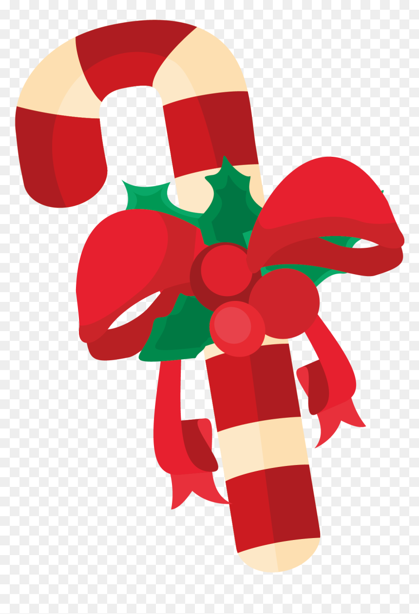 Baston De Caramelo Navideño Png, Transparent Png - candy cane png