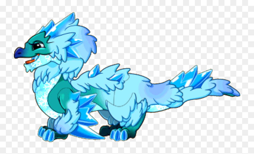 Dragonvale Frostfluff, HD Png Download - cute dragon png