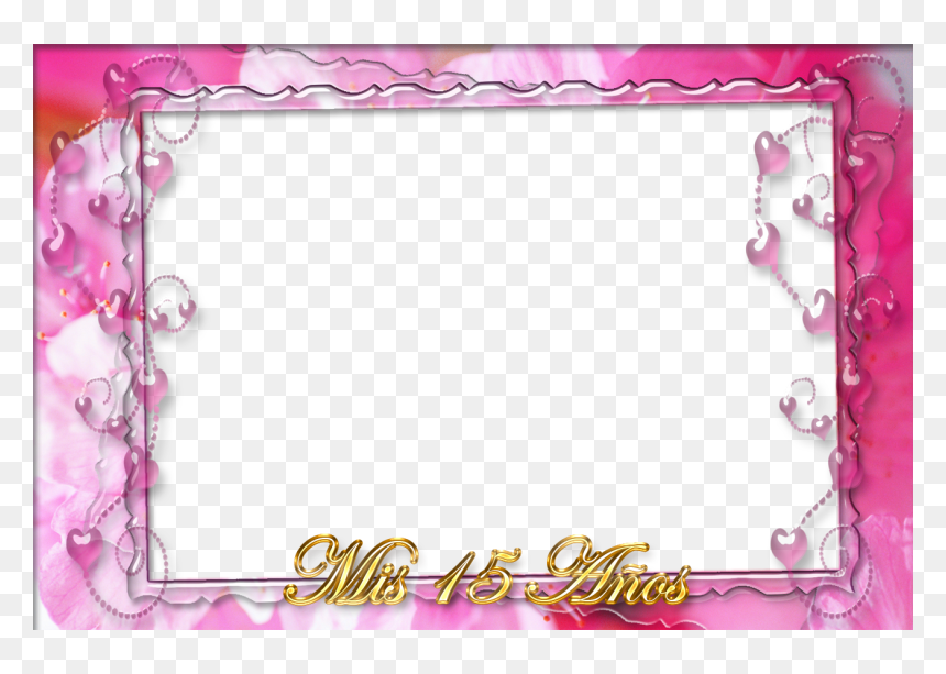 Marcos Para Xv Años Png, Transparent Png - marco para fotos png