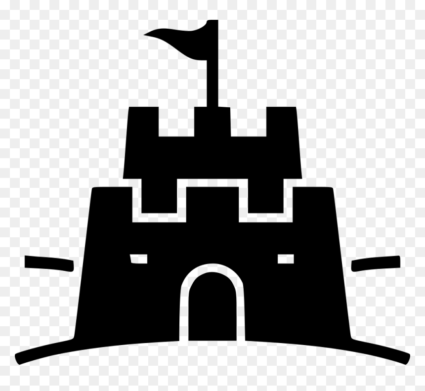 Sand Castle Icon, HD Png Download - sand clipart png