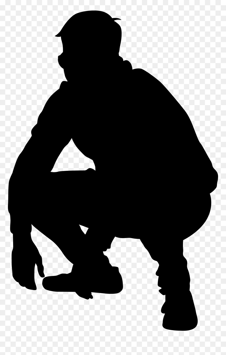 Silhouette, HD Png Download - squat png