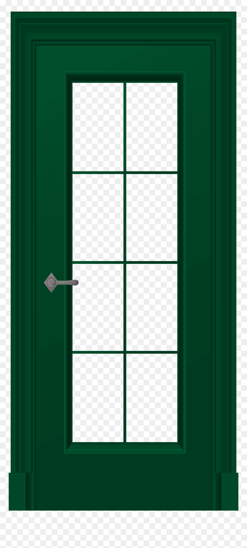Door And Window Clip, HD Png Download - green square png