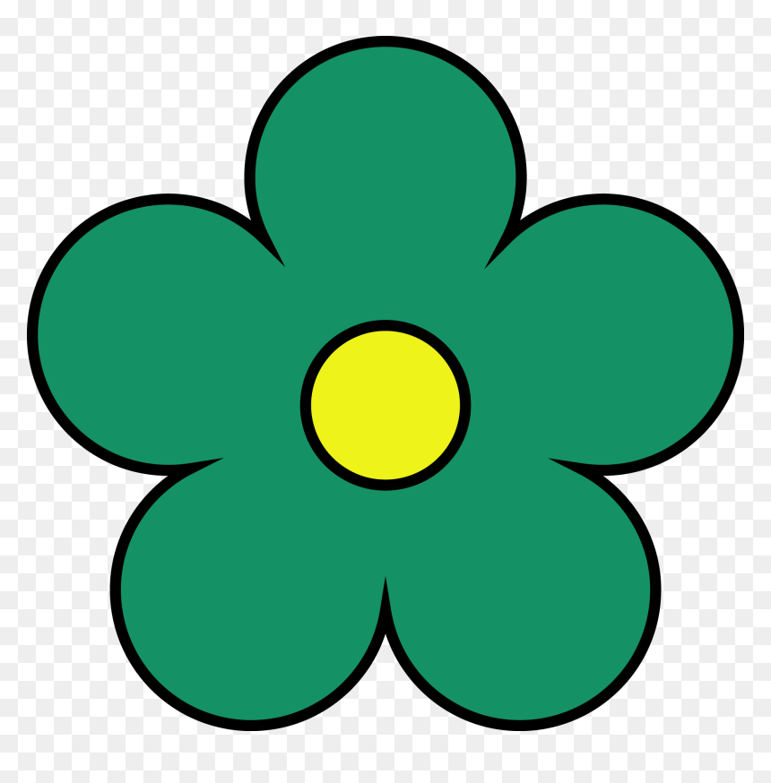 Transparent Red Flower Clipart, HD Png Download - green flowers png