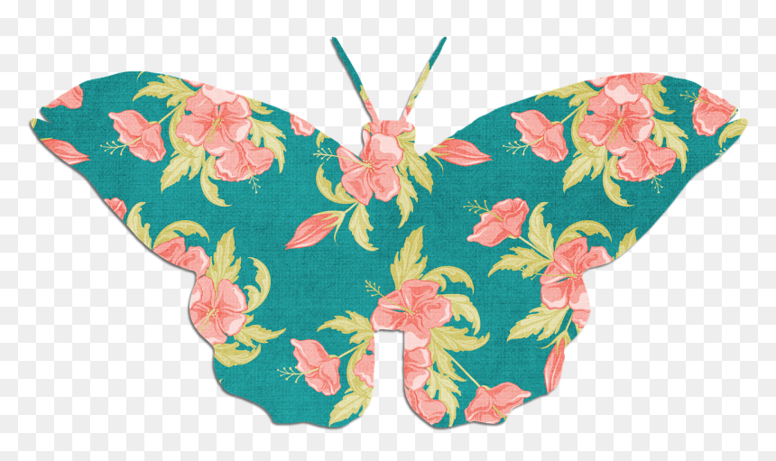 Transparent Background Floral Butterfly, HD Png Download - green flowers png