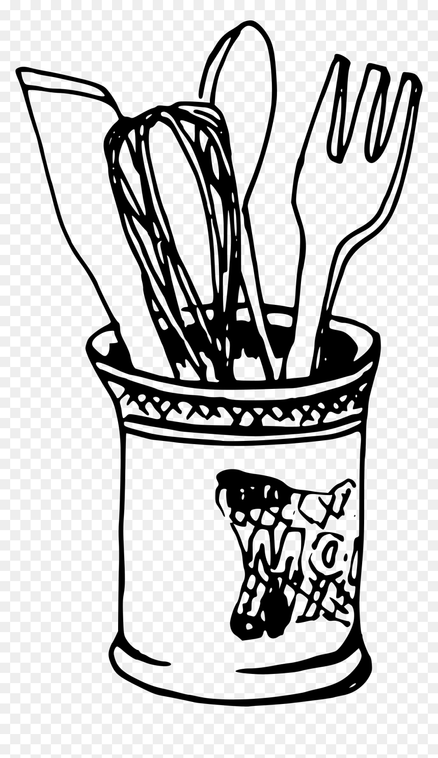Spoon And Fork Drawing Png, Transparent Png - utensils png