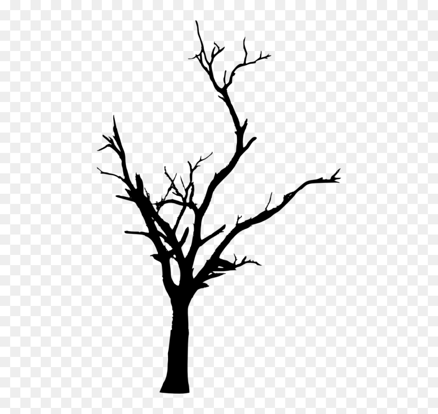 Dead Tree Png, Transparent Png - tree png silhouette