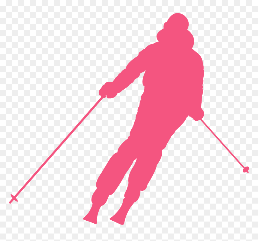 Skiing Stencils, HD Png Download - skier png