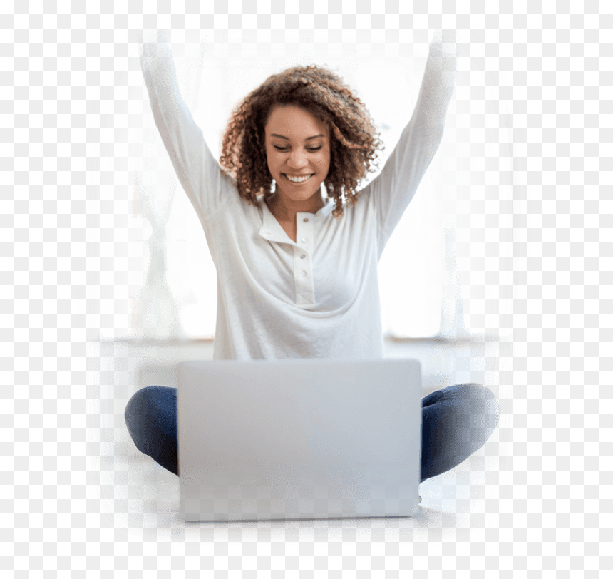 Girl, HD Png Download - happy woman png