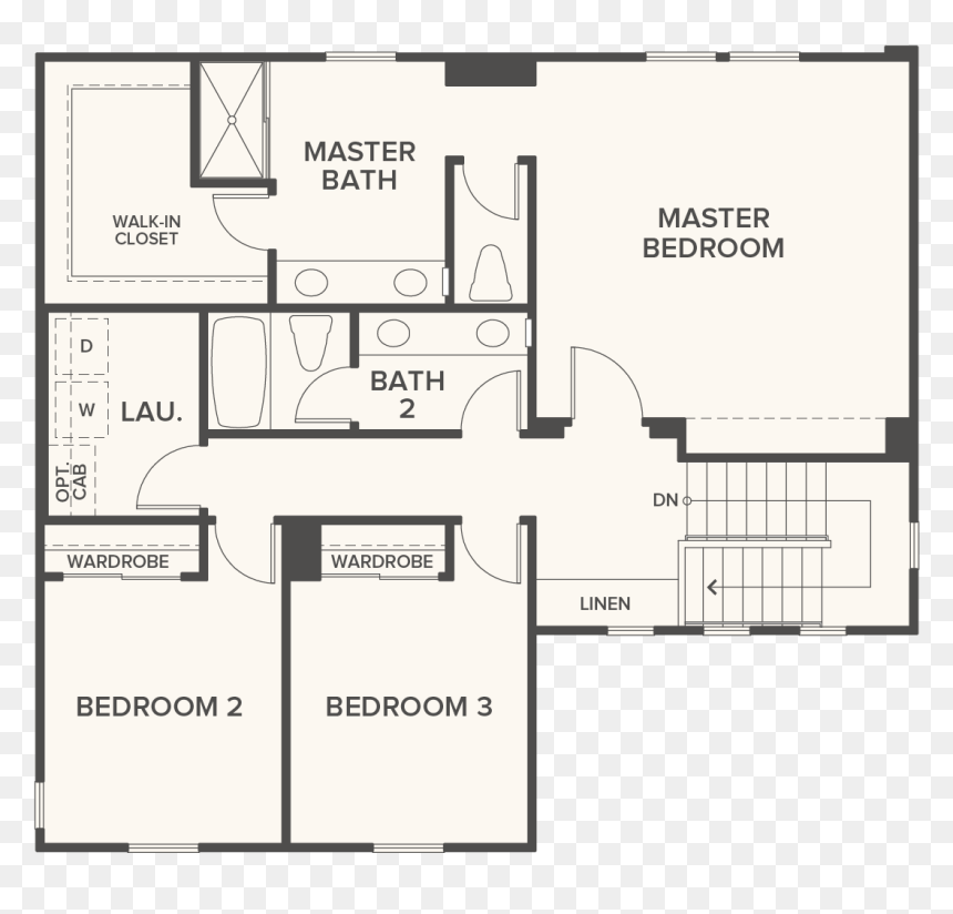 3 Bedroom First Floor Plan, HD Png Download - floor plan png