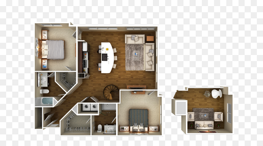 3d Floor Plans Top View, HD Png Download - floor plan png