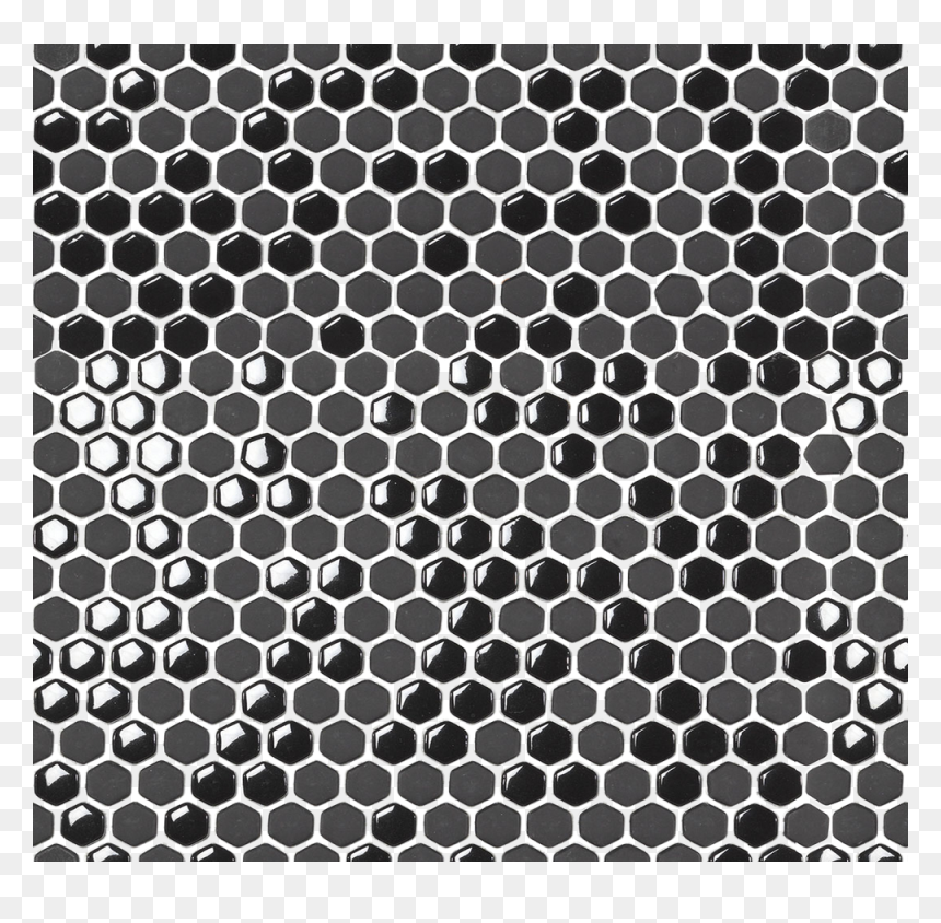 Honeycomb With Bee Dripping Honey, HD Png Download - black hexagon png