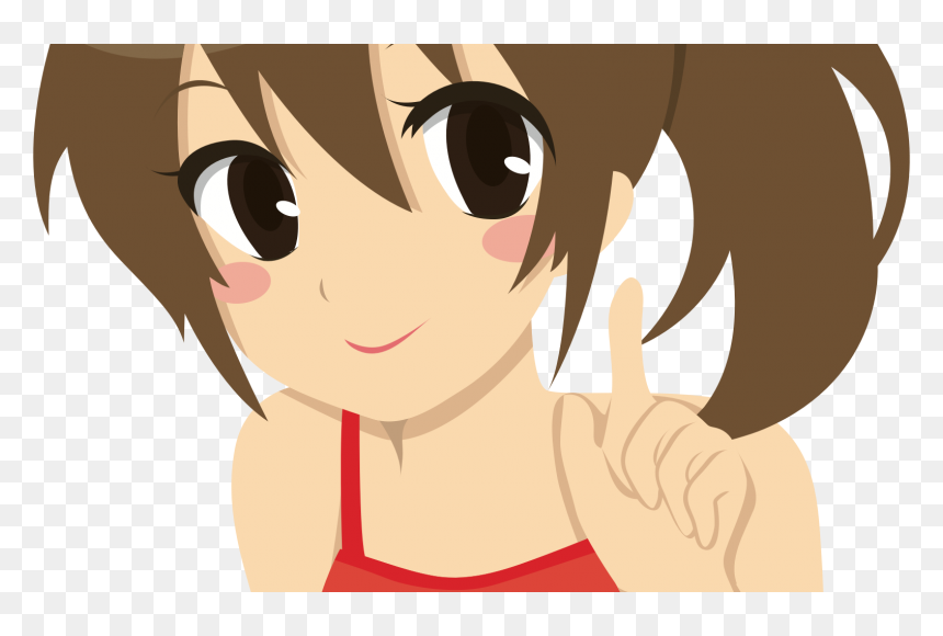 Anime Girl Clipart, HD Png Download - anime girl face png