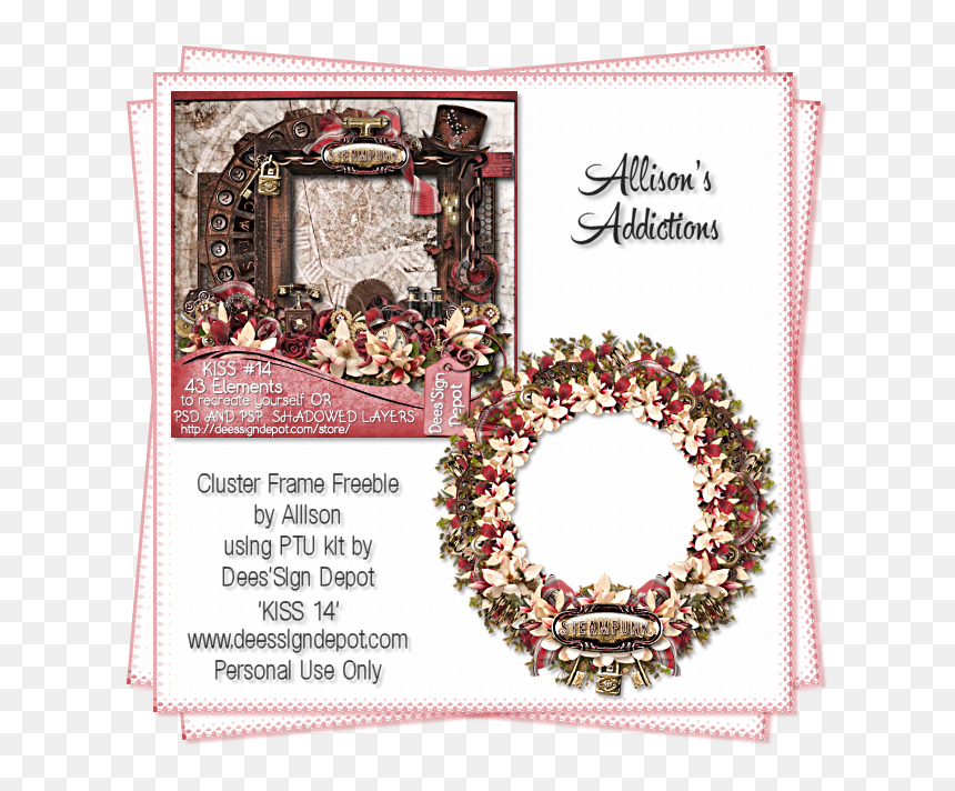 July 4th Cluster Frames, HD Png Download - steampunk frame png