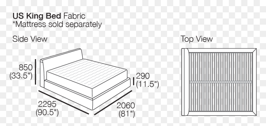 Diagram, HD Png Download - bed side view png