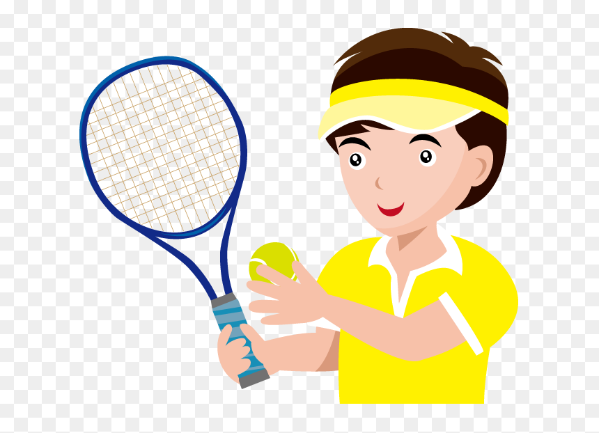 Playing Tennis Clipart Png, Transparent Png - tennis player png