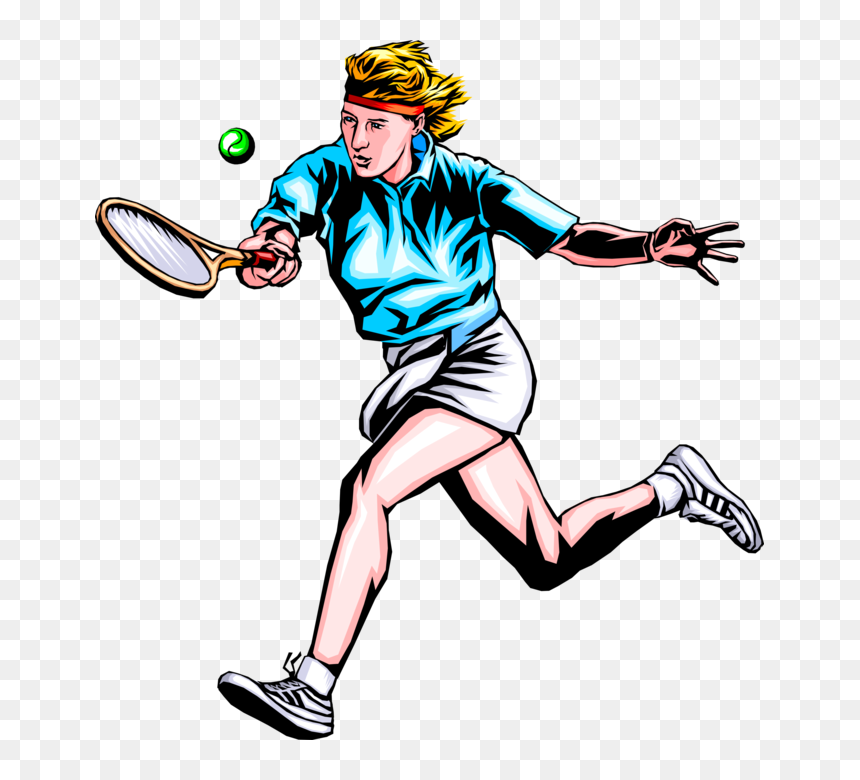 Woman Playing Tennis Clipart, HD Png Download - tennis player png