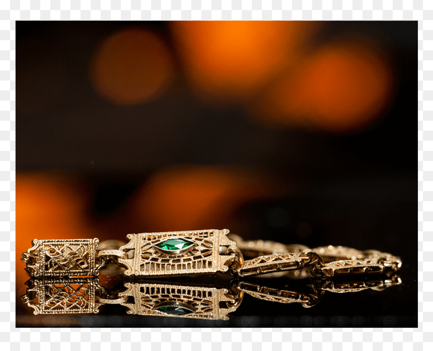 Gemstone, HD Png Download - gold filigree png