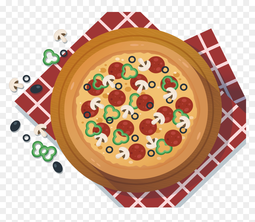 Baked Goods, HD Png Download - pizza vector png