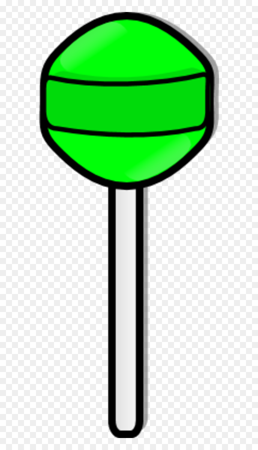 Green Lollipop Clipart, HD Png Download - sucker png