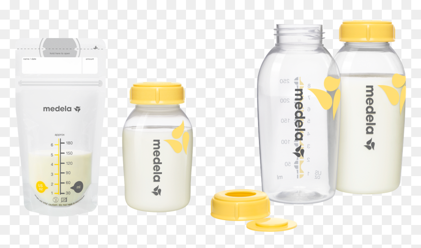 Recipientes Para Guardar Leche Materna, HD Png Download - milk bottle png