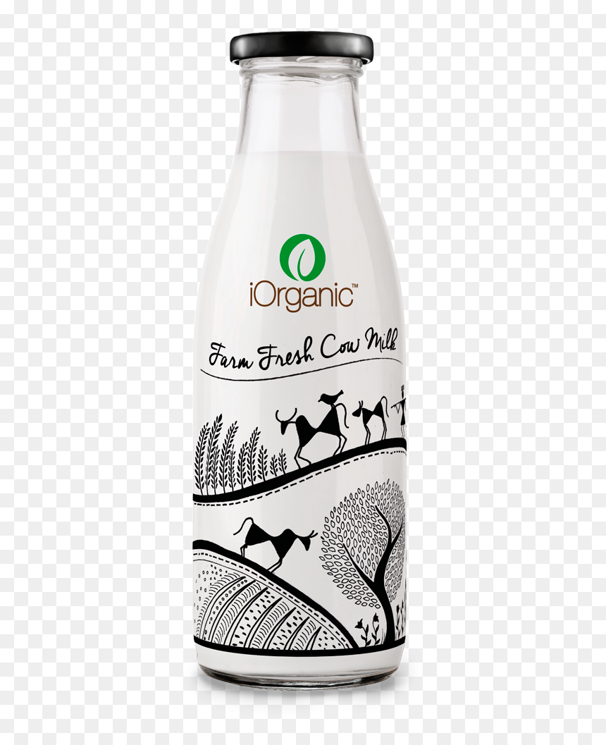 Cow Milk In Delhi, HD Png Download - milk bottle png