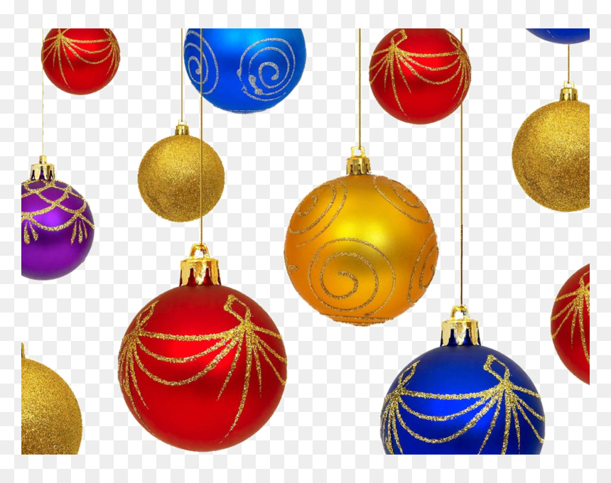 Christmas Ornaments, HD Png Download - gold christmas ornaments png