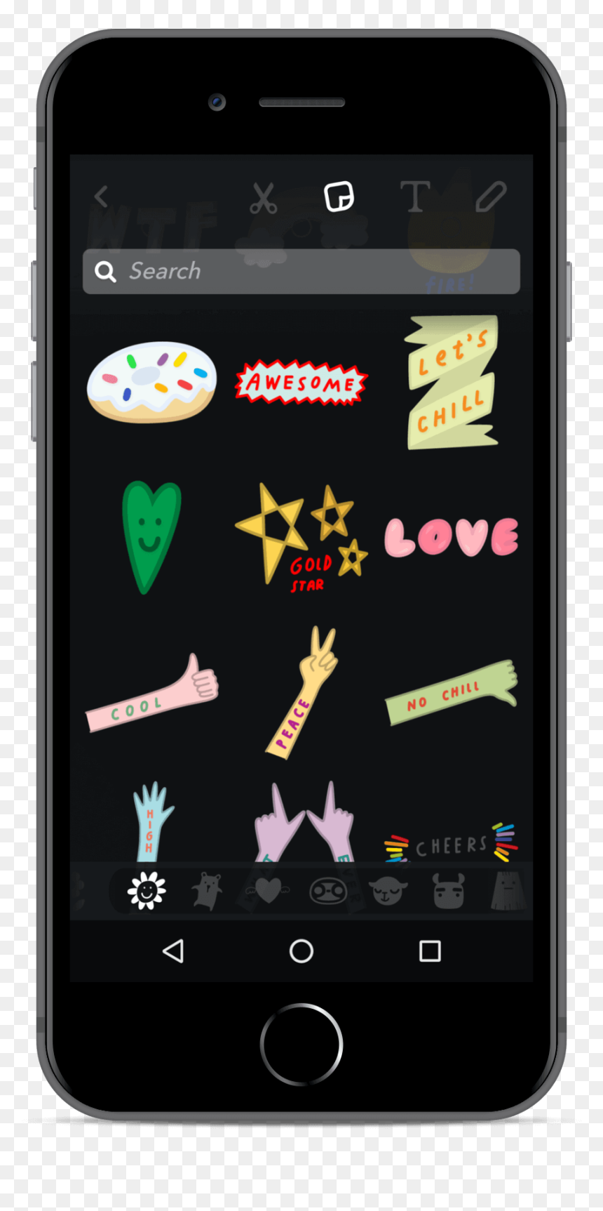 Smartphone, HD Png Download - snapchat overlay png