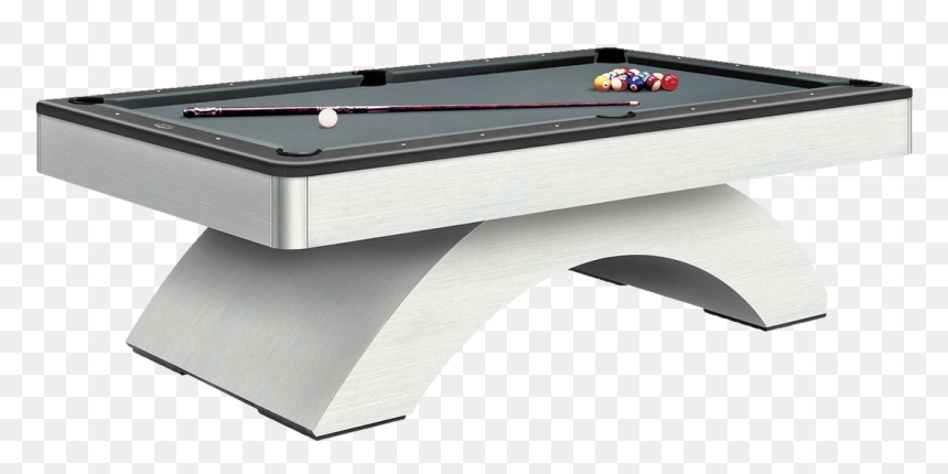 Contemporary Pool Table Silver, HD Png Download - pool ball png
