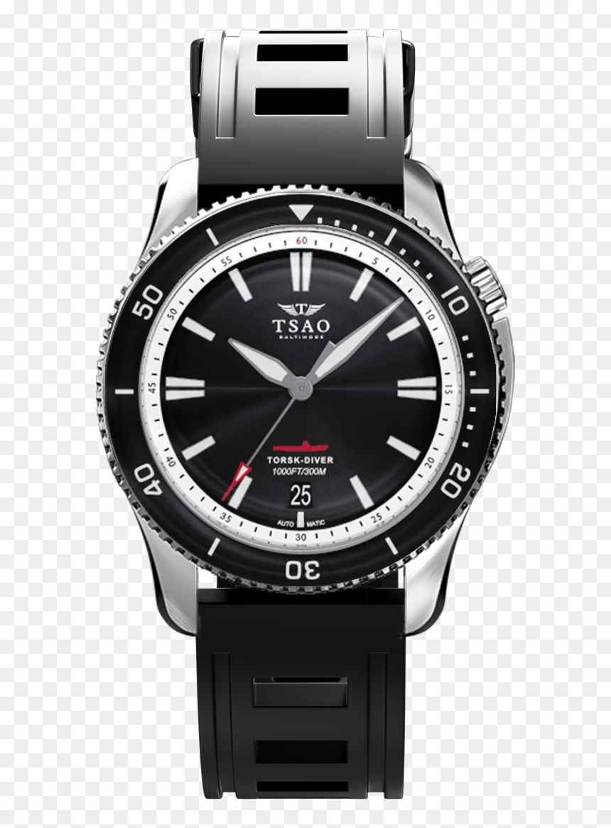 Relógio Tommy Hilfiger Masculino Borracha Preta, HD Png Download - sunray png